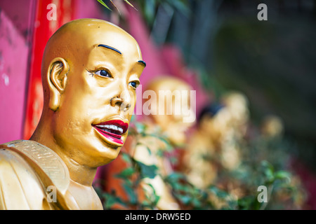 Buddha statue at Ten Thousand Buddhas Monastery in Hong Kong, China. Stock Photo