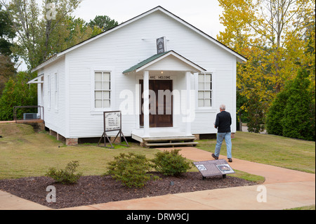 USA Mississippi MS Miss Tupelo Elvis Presley birthplace home birth - exterior of the old childhood family church Stock Photo