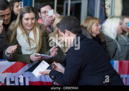 Birmingham, UK. 2nd Feb 2014. Britains Got Talent Auditions at the ICC in Birmingham UK celebrities Credit:  steven roe/Alamy Live News Stock Photo