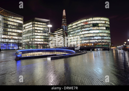 More London Development on the South Bank with the Shard, London, England, UK Stock Photo