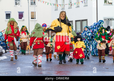 Swabian Carnival, Parade in Friedrichshafen, Germany Stock Photo