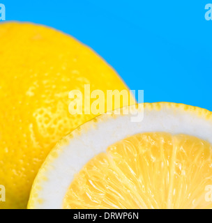 details of lemon and lemon slice Stock Photo