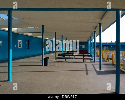 Deserted bus station in Crewe Cheshire UK Stock Photo