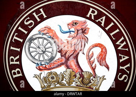 old British Railways emblem Stock Photo