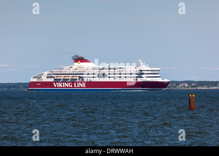 Viking Line ferry 'Viking XPRS' arriving Tallinn Estonia Stock Photo