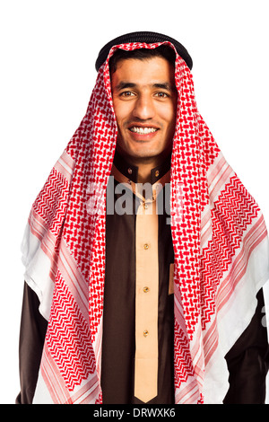 The arab businessman isolated on white Stock Photo - Alamy