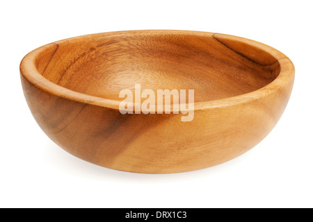 Empty bowl isolated on white background. Closeup. Stock Photo