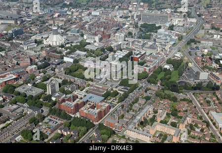 aerial view of the area west of Grove Street in Liverpool, including the University of Liverpool Stock Photo