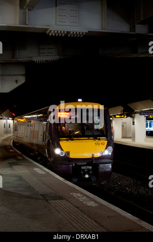 CrossCountry train at New Street Station during refurbishment, Birmingham, UK Stock Photo