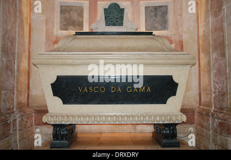 Portugal. Lisbon. Church of Santa Engracia. National Pantheon. Tomb of Portuguese explorer Vasco da Gama (1460-1524). Stock Photo