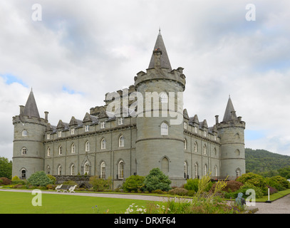 Inverary castle in Scotland Stock Photo