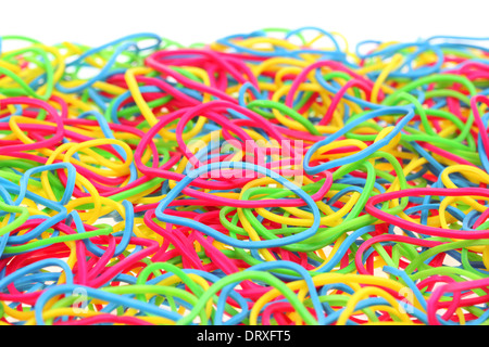 Heap Red Rubber Bands White Background Stock Photo by ©serezniy 583574884