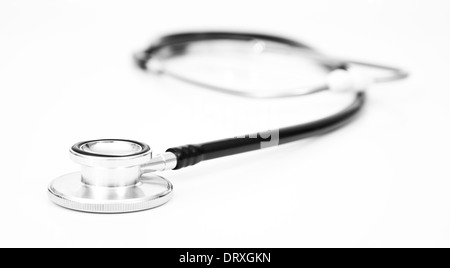 Standard stethoscope on white background Stock Photo - Alamy