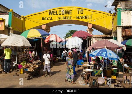 Royal Albert Market, Banjul, the Gambia Stock Photo