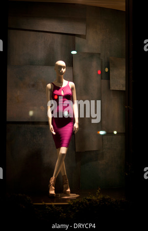 Manikins in store windows, Melrose Ave., Los Angeles, California, United States of America Stock Photo