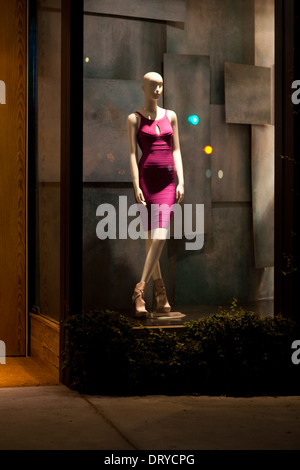 Manikins in store windows, Melrose Ave., Los Angeles, California, United States of America Stock Photo