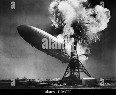 Hindenburg disaster Stock Photo