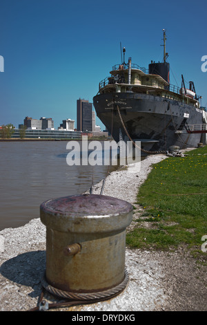 Historic Lake Freighter Museum Ship Willis B Boyer On Maumee River In ...