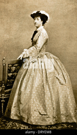 Empress Eugenie, by Mayer & Pierson, ca 1860 Stock Photo
