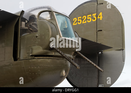 Consolidated B-24 Liberator 'Witchcraft' rear gunner Stock Photo