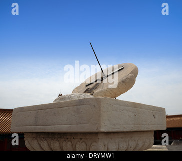 sundial in imperial palace Stock Photo