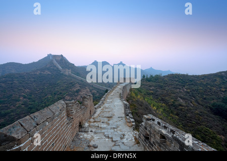 the great wall  in dawn Stock Photo