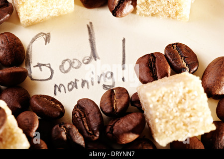 Coffee beans, thank you Stock Photo