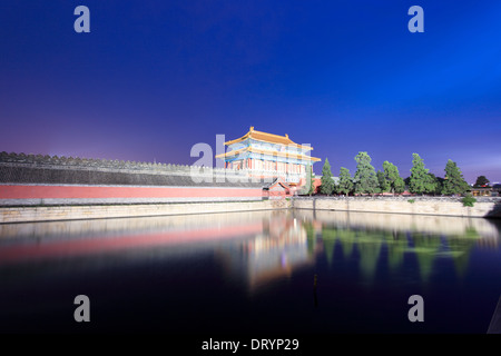 the imperial palace at night Stock Photo