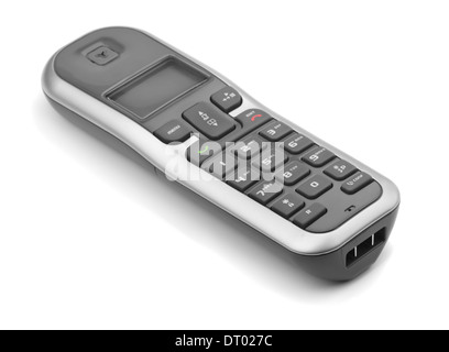 Digital cordless dect phone isolated on white Stock Photo