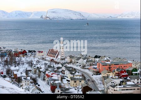 Hammerfest, Norway, the northernmost town in the world Stock Photo