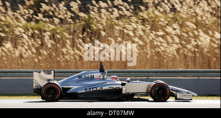 Kevin Magnussen (DK)., McLaren MP4-29, Seite, seitlich during Formula One Tests, Jerez, Spain Feb.2014 Stock Photo