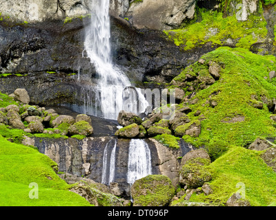 Fagrifoss Waterfalls, South Coast, Iceland. Stock Photo