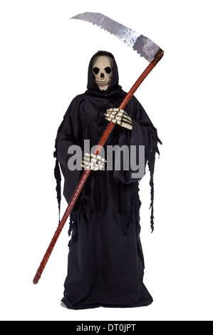 Grim reaper with scythe Stock Photo
