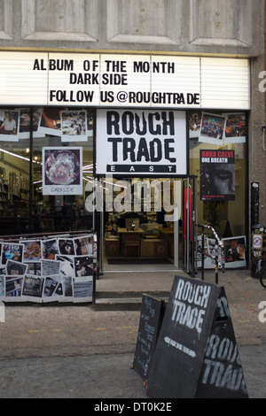 Rough Trade independent music shop, Brick Lane, London. Stock Photo