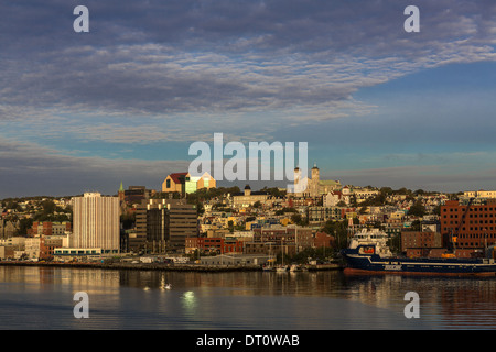 Waterfront view of St John's Newfoundland Canada Stock Photo