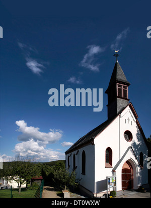 Little white chapel in Engenhahn in the Taunus mountains, Germany Stock Photo