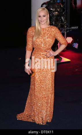 London, UK, 5th February 2014 Abbie Cornish arrives at The World Premiere of Robocop at BFI IMAX Cinema in London Credit:  MRP/Alamy Live News Stock Photo