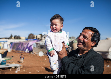 Syrian Refugees living in Jordan Stock Photo