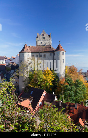 Old Castle in autumn, Meersburg, Lake Constance (Bodensee), Baden Wurttemberg, Germany, Europe Stock Photo