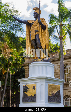 King Kamehameha 1, Honolulu, Oahu, Hawaii, United States of America, Pacific Stock Photo