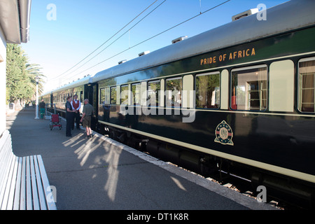 Pride of Africa Rovos train in Matjiesfontein, Western Cape, South Africa, Africa Stock Photo