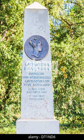 monument in honor of catherine pavlovna, former queen of wuerttemberg, hohenheim, baden-wuerttemberg, germany Stock Photo