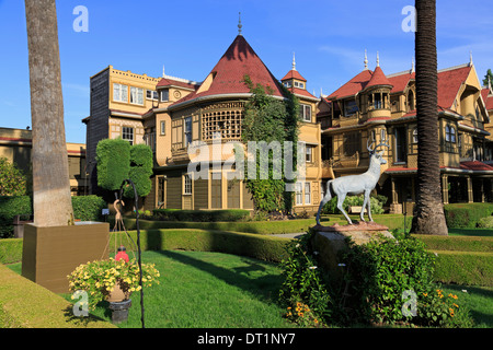 Winchester Mystery House, San Jose, California, United States of America, North America Stock Photo