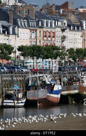 Fishing port of Trouville-sur-Mer, Calvados, Normandy, France, Europe Stock Photo