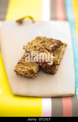 Granola bar with dried fruit Stock Photo