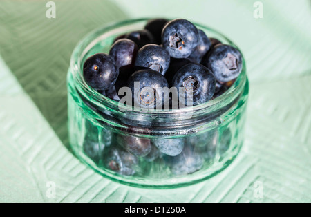 Blueberries in a bowl Stock Photo