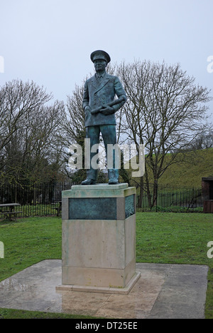 Admiral Sir Bertram Home Ramsay 1883-1945 KCB KBE MVO's Statue at Dover Castle Stock Photo