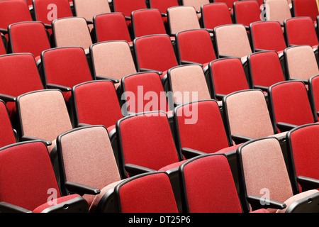 Theater seating in a modern auditorium Stock Photo