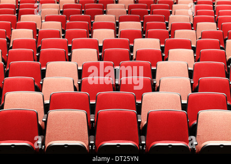 Theater seating in a modern auditorium Stock Photo