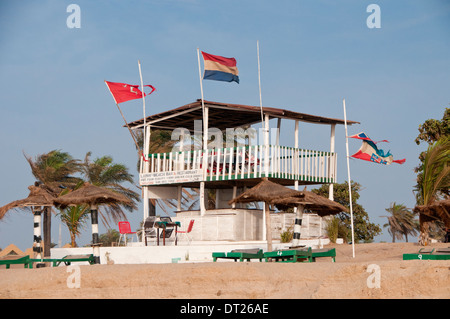 Lamins Beach Bar, Kololi Beach, The Gambia, West Africa Stock Photo